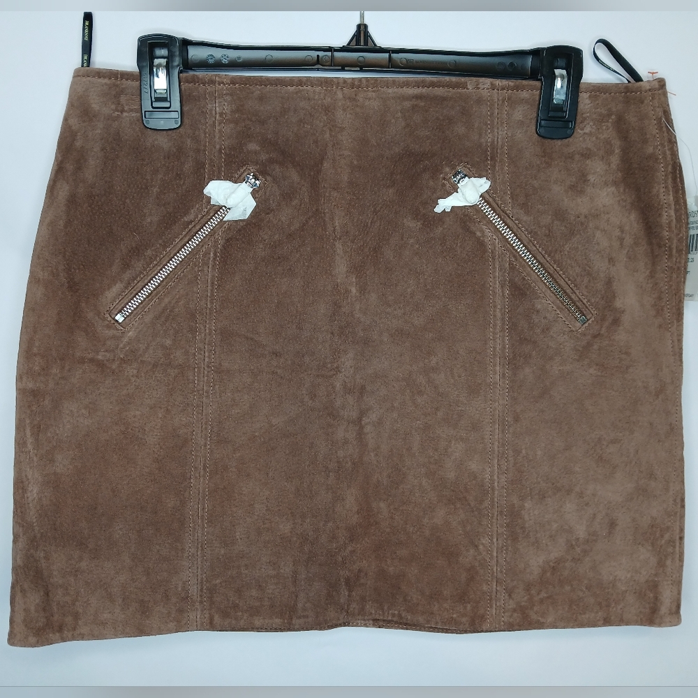 Real Leather Skirt sz 29 NWT